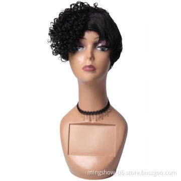 Wholesale  best quality synthetic curly wig  heat resistant